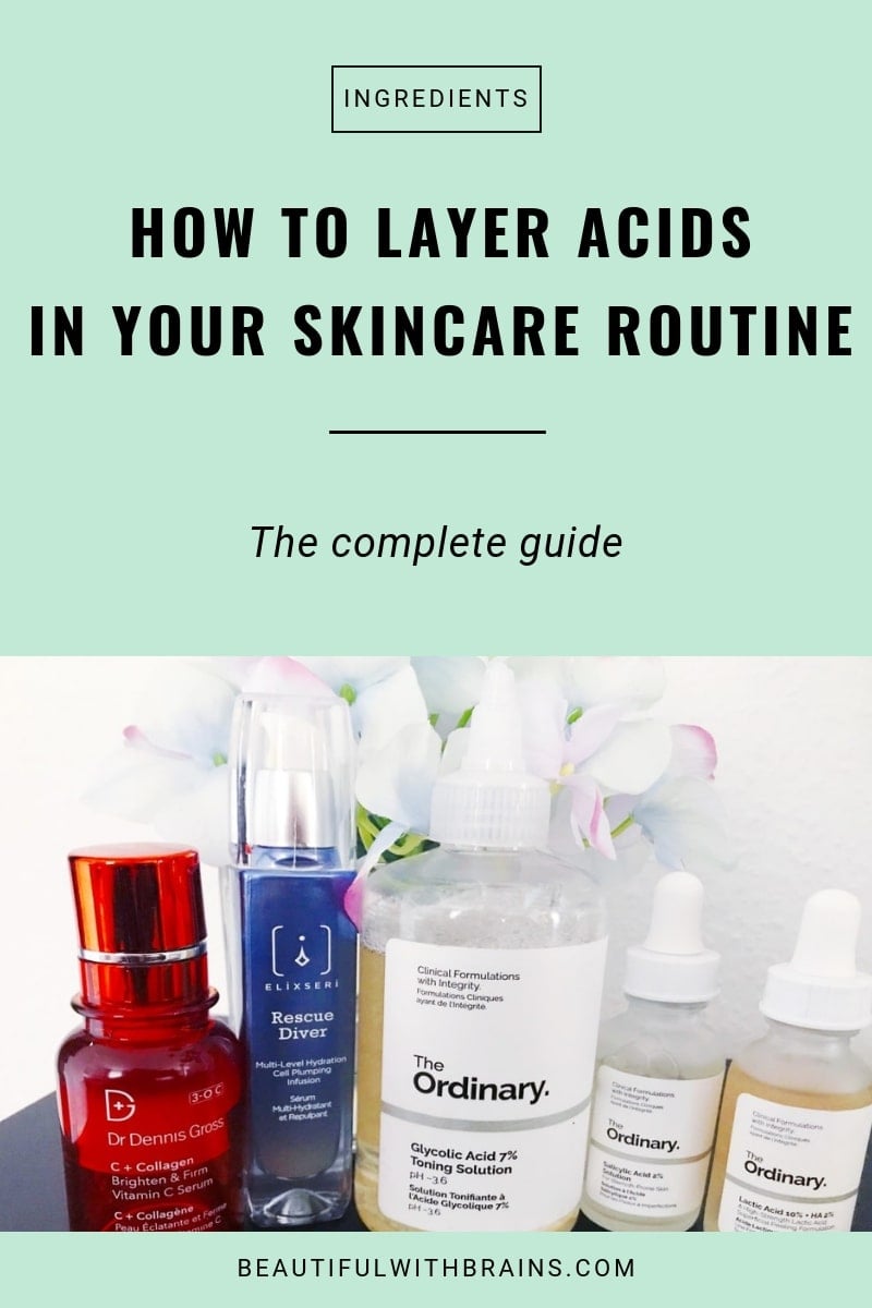 how to layer acids in your skincare routine