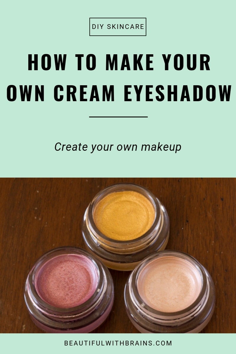 how to make your own cream eyeshadow tutorial