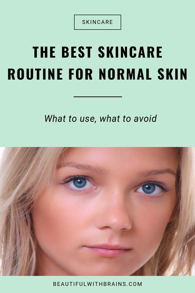 how to take care of normal skin routine