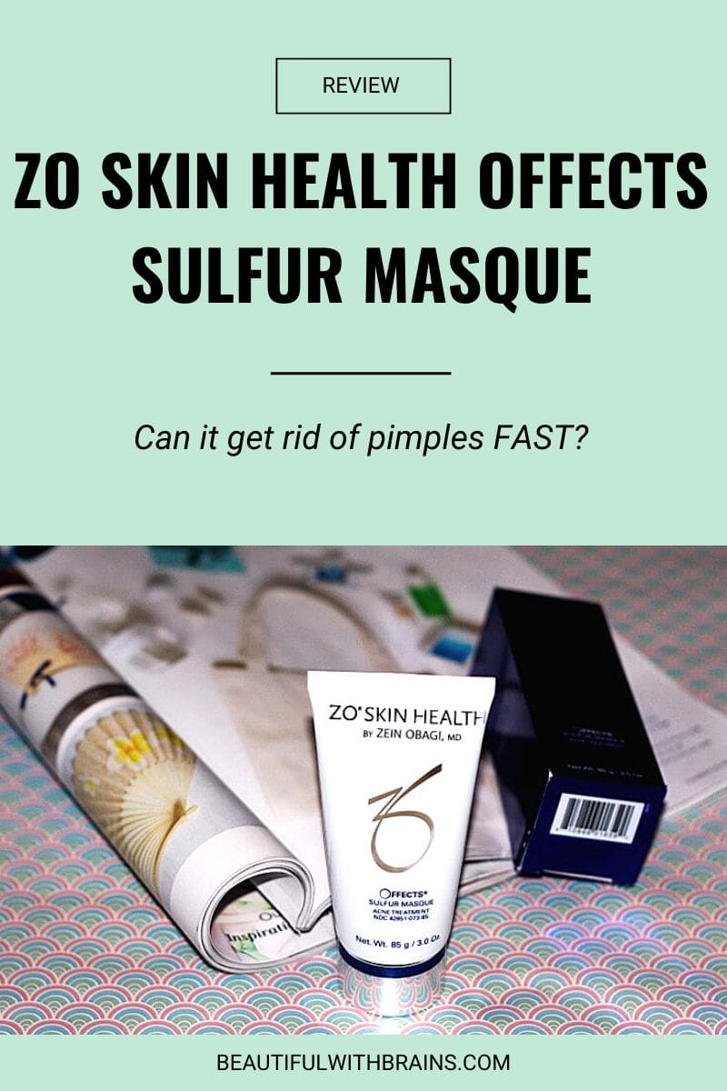 zo skin health offects sulfur masque review