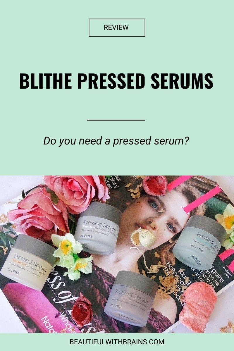 Blithe pressed serums review