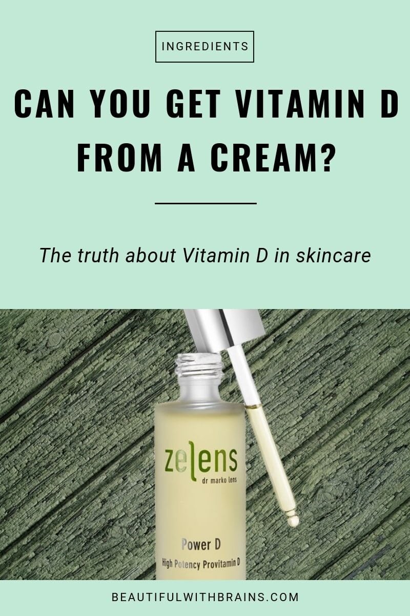 can you get vitamin D from a cream