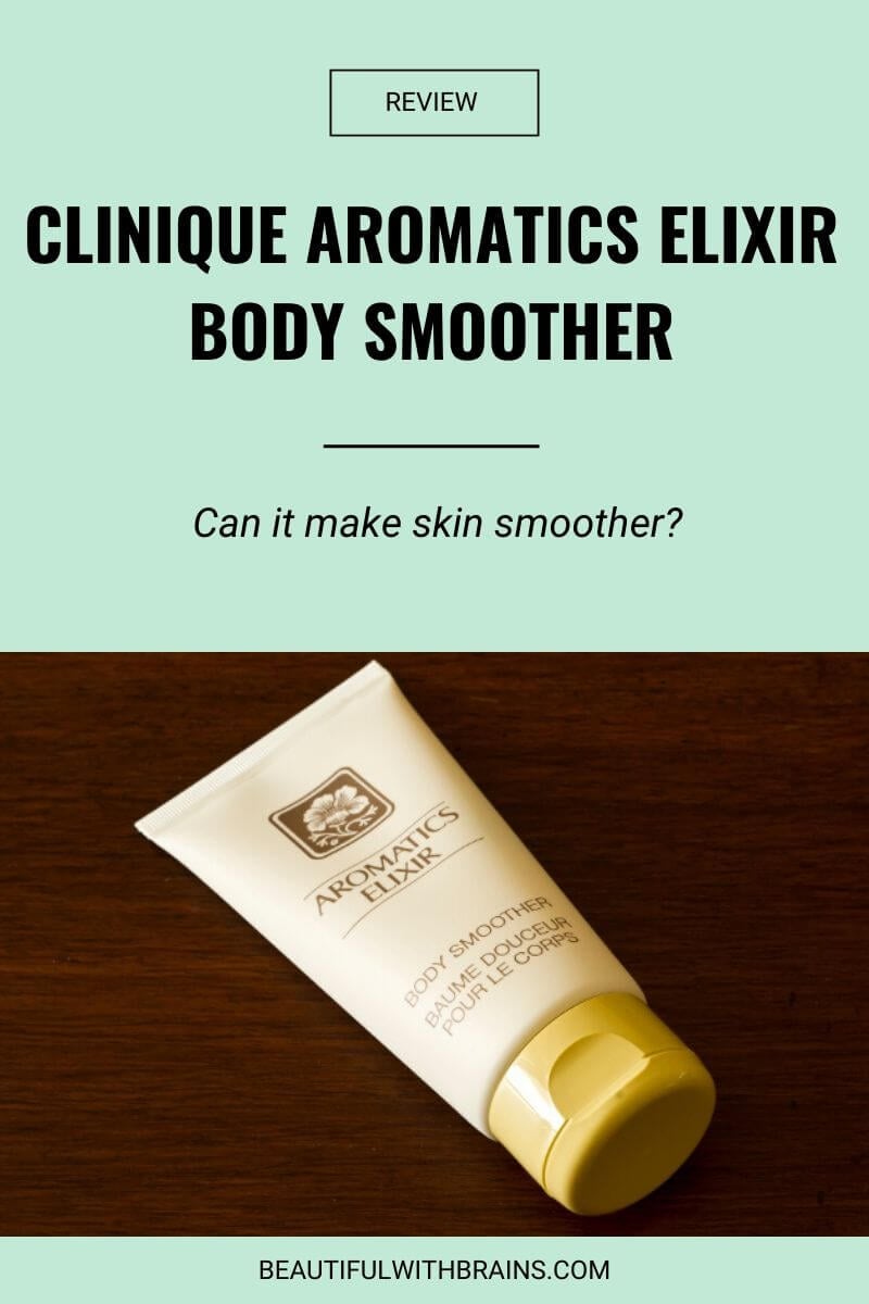 clinique aromatics elixir body smoother review