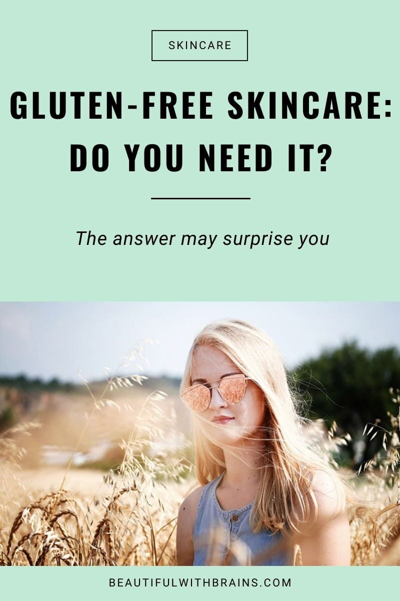 do you need gluten-free skincare