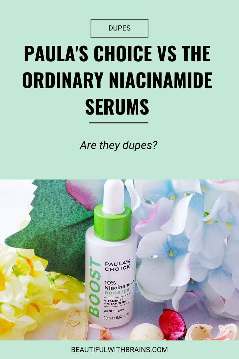 dupes paula's choice vs the ordinary niacinamide serums