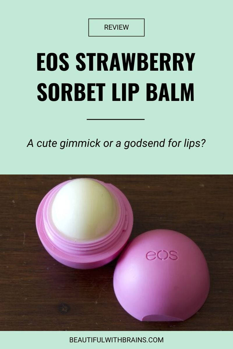 eos strawberry sorbet lip balm