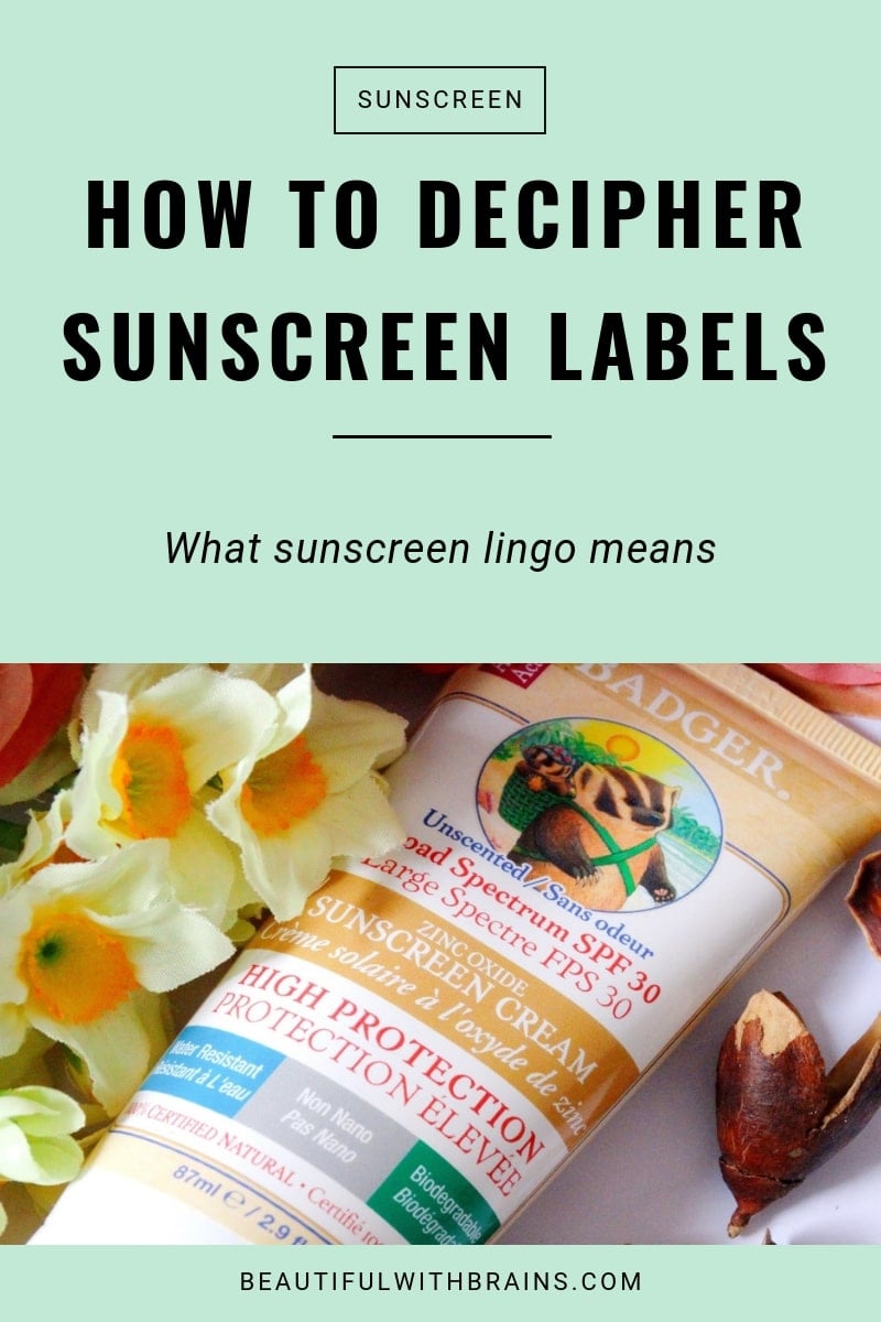 how to decipher sunscreen labels and lingo