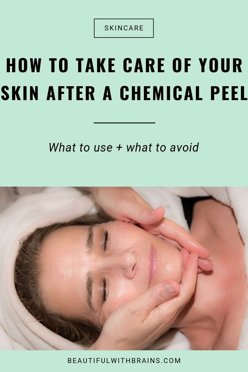 how to take care of your skin after a chemical peel