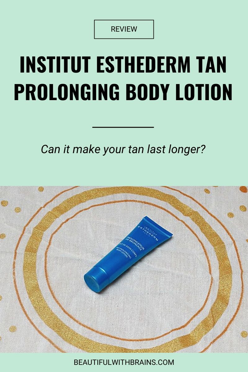 Institut Esthederm Tan Prolonging Body Lotion review