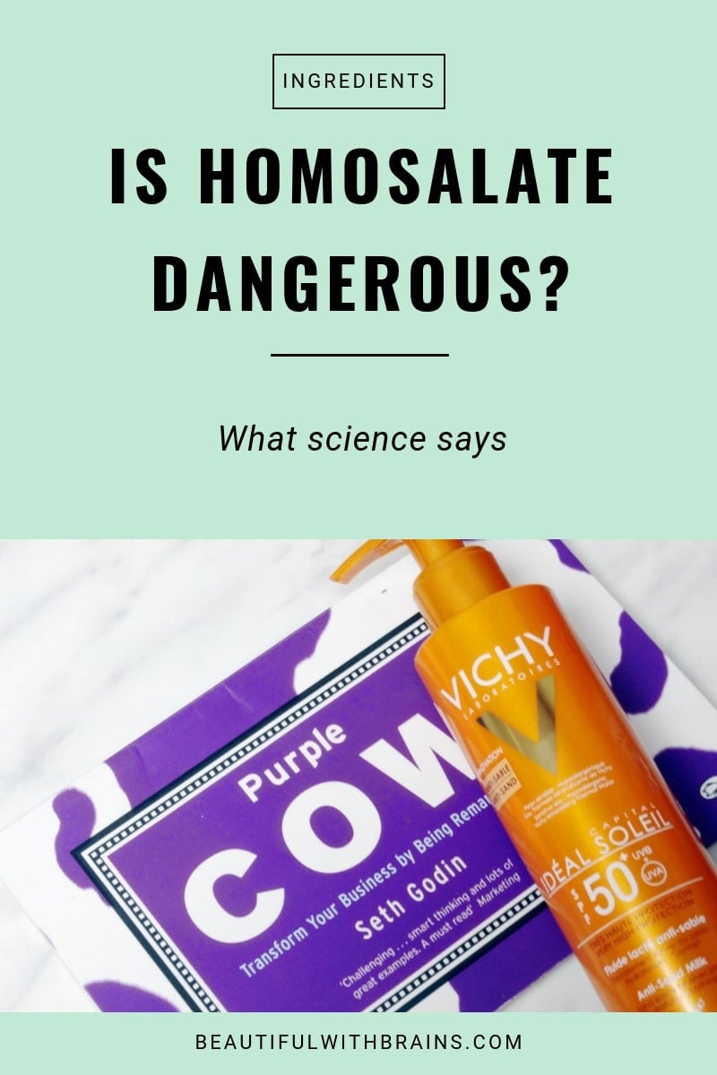 is homosalate in sunscreen dangerous