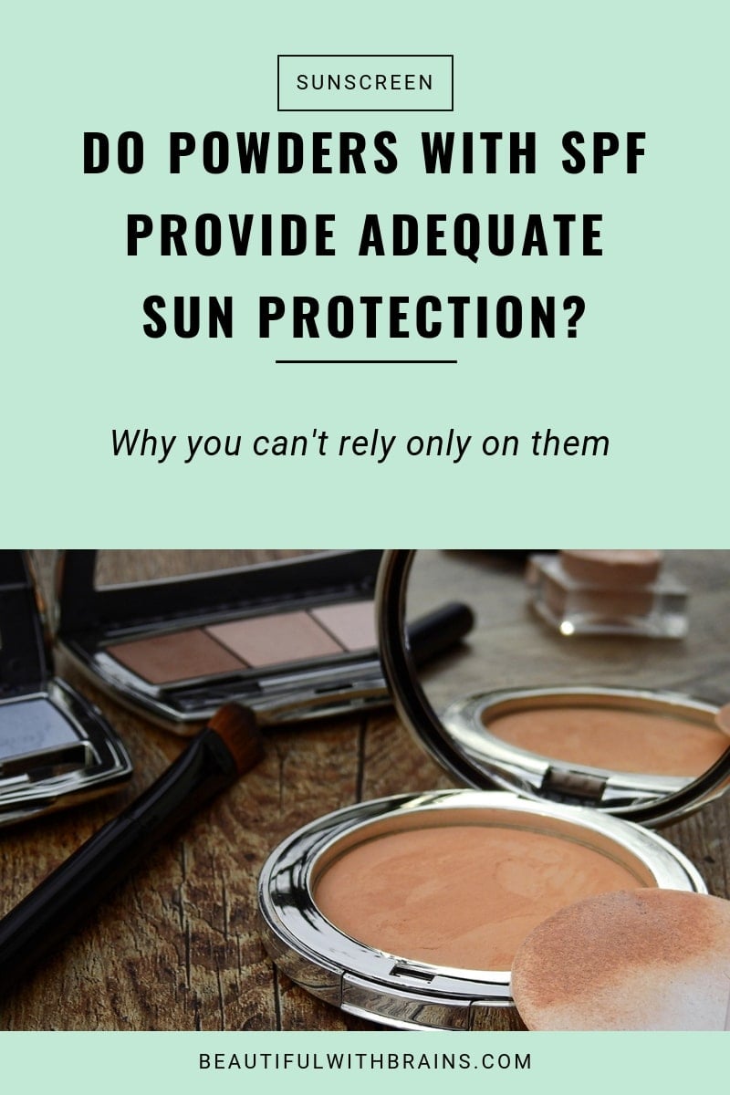 powders with spf provide adequate sun protection