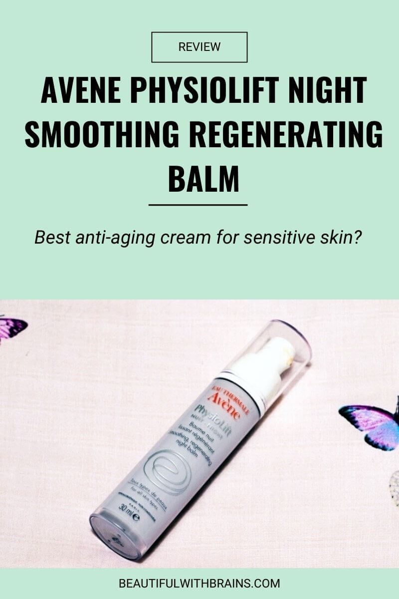 review avene physiolift night smoothing regenerating balm