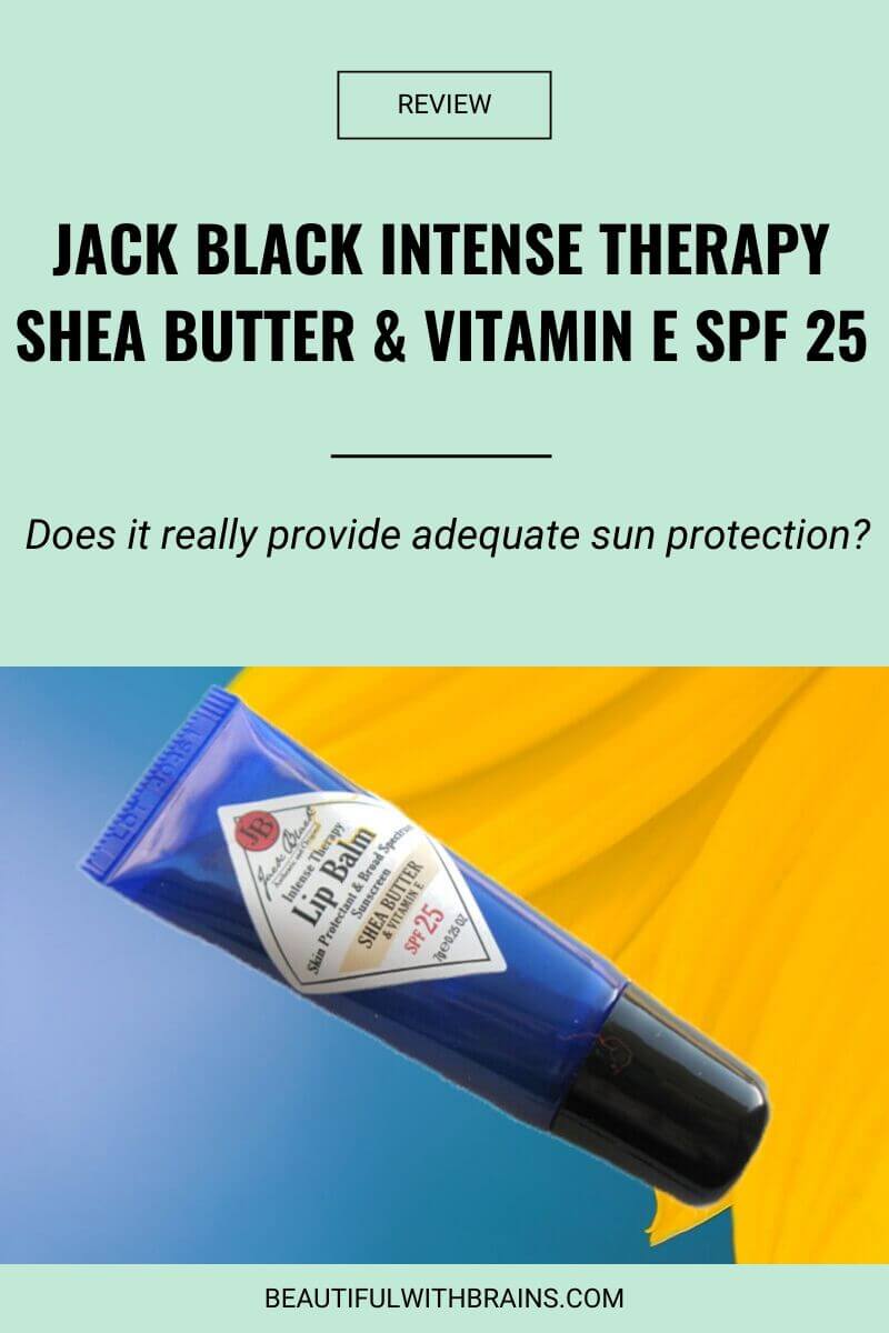 review jack black shea butter and vitamin e lip balm