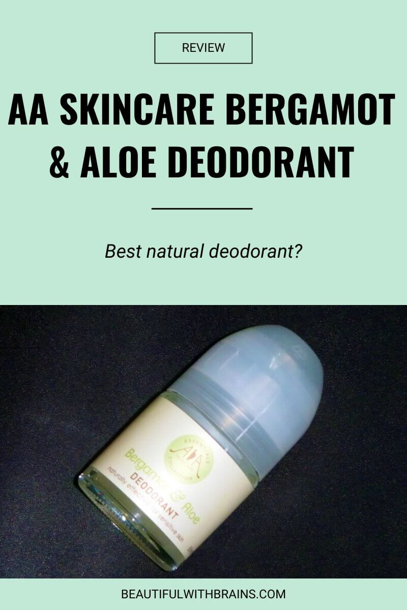 reviw aa skincare bergamot and aloe deodorant