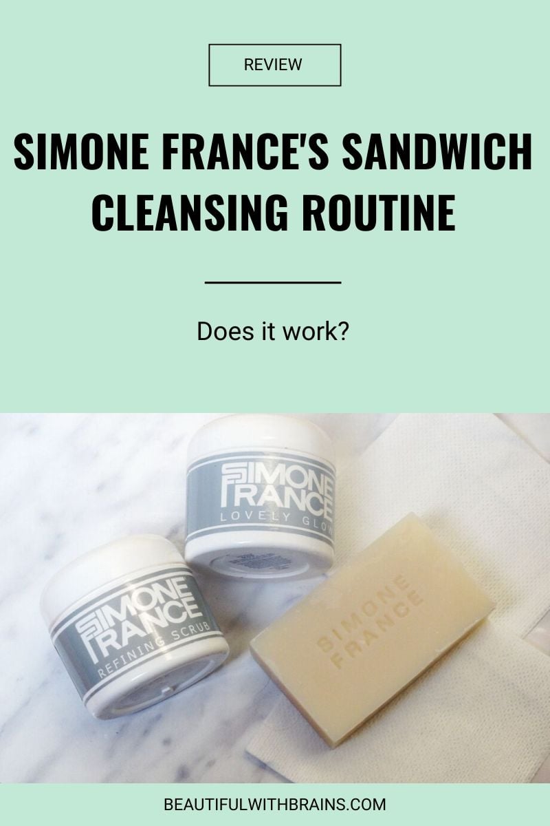 simone france sandwich cleansing routine