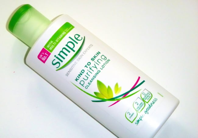 simple purifying cleansing lotion