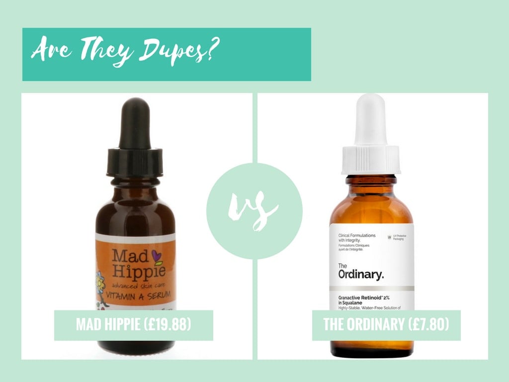 the ordinary granactive retinoid in squalane a dupe for mad hippie vitamin A serum