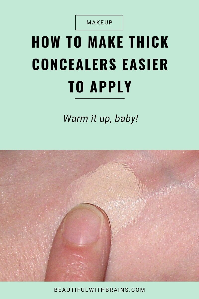 warm up thick concealers