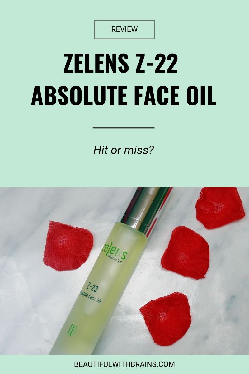 zelens z-22 absolute facial oil review